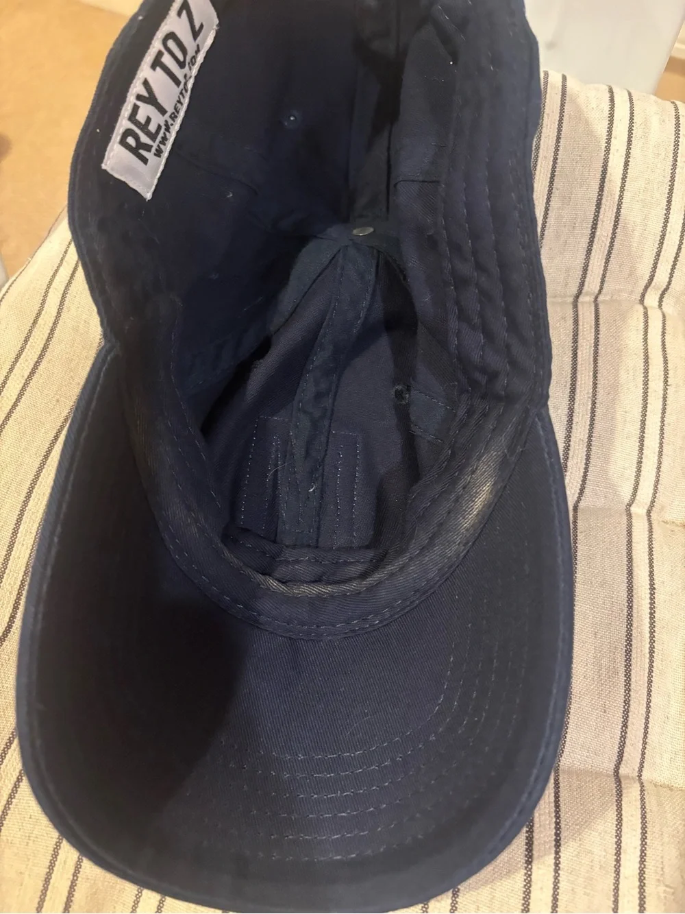 Rey to Z Embroidered 'M' Navy Baseball Cap
